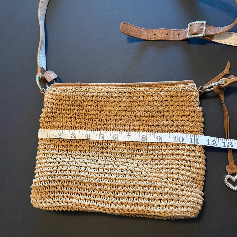 Brighton Fashionista Jet travel bag, crochet jute Crossbody bag